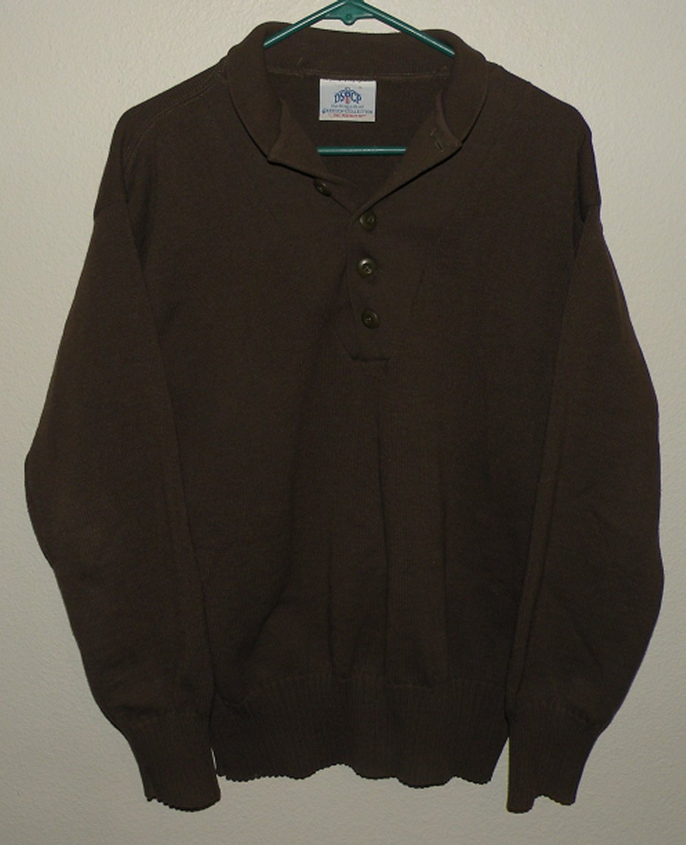 Vtg DSCP Henley Combat Men’s XL Sweater Green Military Commando